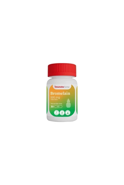İmuneks Farma Bromelain 500 mg 30 Kapsül - 1