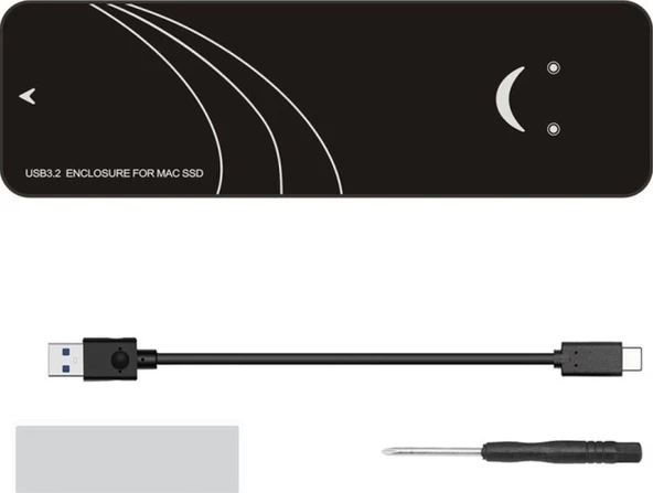 Cbtx Macbook Air Pro 2013-2017 Sabit Disk Uyumlu Usb3.2-mac Ssd Muhafaza Adaptörü, Spec: 10gbps A-c Kablo Kiti