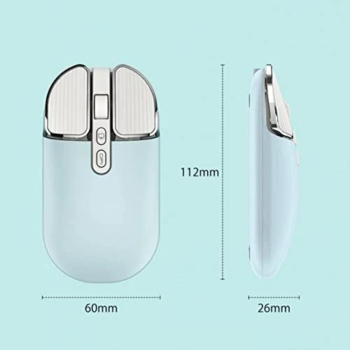 Dizüstü Bilgisayarlar için Kablosuz Fare, Ergonomik Sessizlik Tıklayın, Dizüstü Bilgisayar, PC, Ofis/Ev/İş, İki Elini Kullanabilen, Uzun Mesafe Sessiz Fare Açık pembe - 2