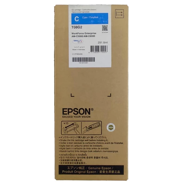 Epson Mürekkep Orj. WF Ent. AM-C5000,C6000 Cyan (30K) - 2