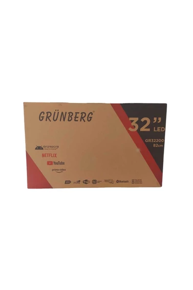 Grünberg GR32200 HD 32" 82 Ekran Uydu Alıcılı Android Smart LED TV