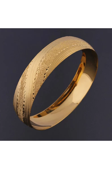 22 Ayar Altın Kaplama Lazer Modeli Bijuteri Bilezik1 ürün görseli