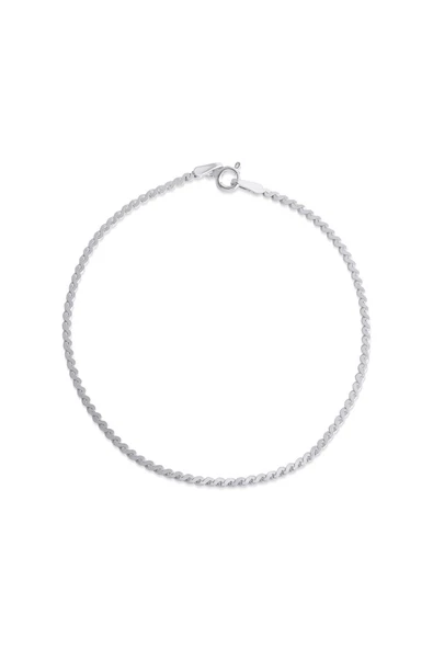 Unisex İnce Örgü Bileklik 925 Ayar Gümüş ürün görseli