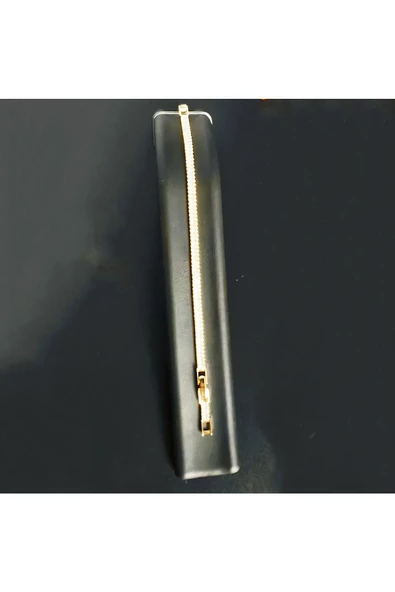 İnce Suyolu Baget Taşlı Altın Kaplama Bijuteri Bileklik ürün görseli