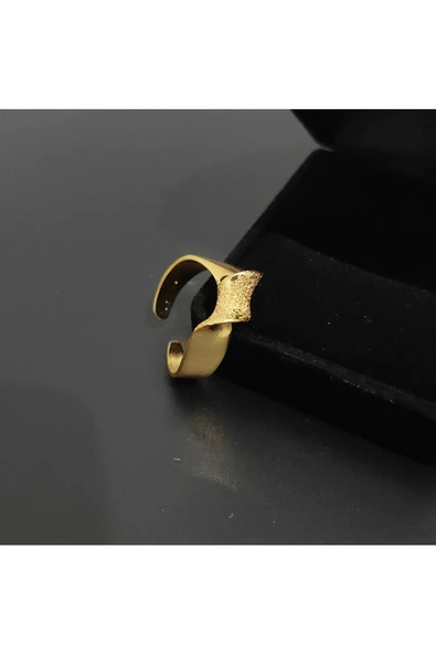 Lazerli Altın Kaplama Bijuteri Yüzük 2 - 2