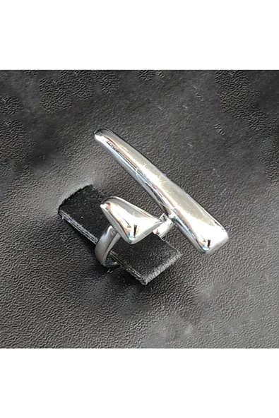 Otantik Gümüş Kaplama Bijuteri Yüzük - Resim 2