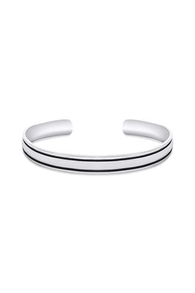 Gümüş (925 Ayar) Ayarlanabilir Çizgi Model Unisex Bileklik ürün görseli