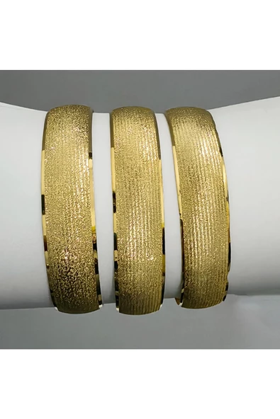 22 Ayar Altın Kaplama Lazer Modeli Bijuteri Bilezik3 - 2
