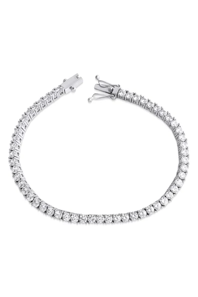 925 Ayar Gümüş Zirkon Taşlı Suyolu Modeli Bileklik