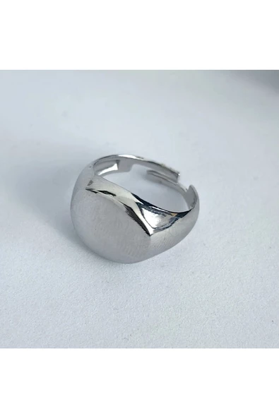 Göbekli Model Gümüş Kaplama Bijuteri Yüzük - Resim 2