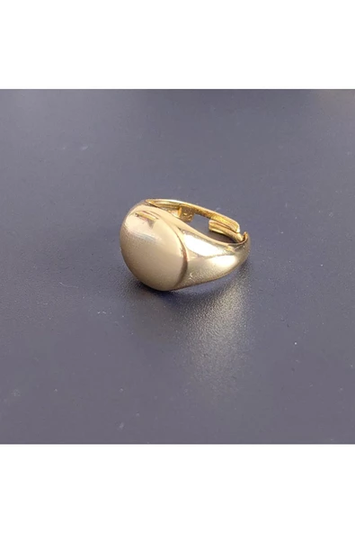 Göbekli Model Altın Kaplama Bijuteri Yüzük - Resim 2