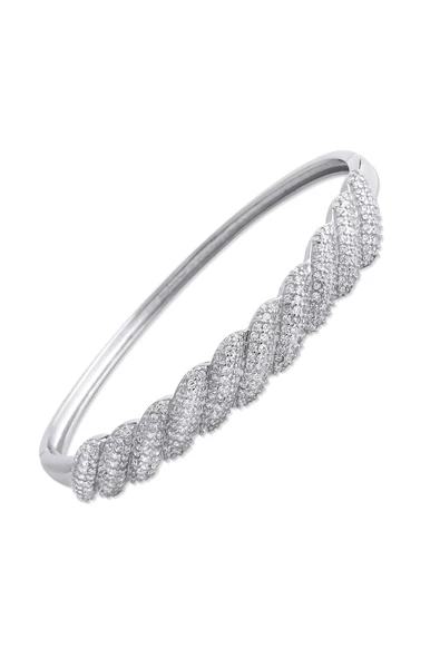 Taşlı Prenses Modeli Bilezik 925 Ayar Gümüş ürün görseli