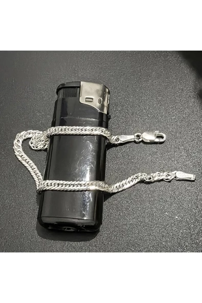 Unisex Bileklik Zincir 925 Ayar Gümüş - Resim 3