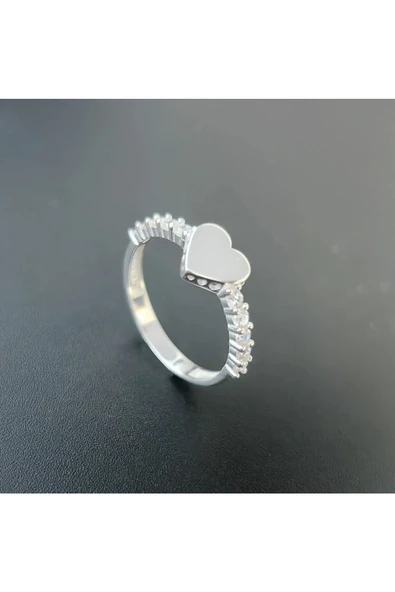 Kalpli, Taşlı Yüzük 925 Ayar Gümüş ürün görseli