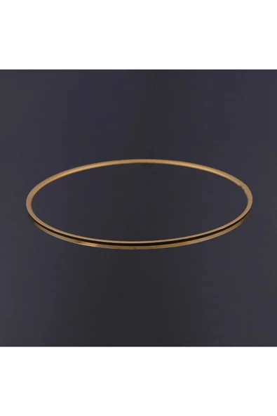 5 Adet 22 Ayar Altın Kaplama Ince Bijuteri Bilezik ürün görseli