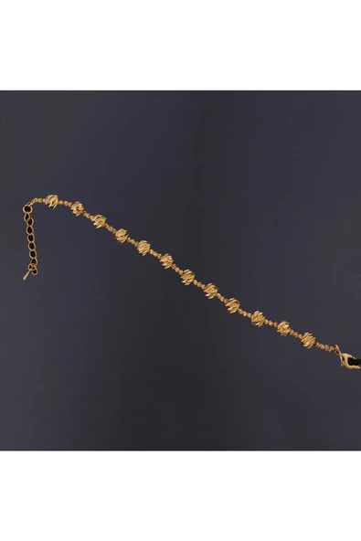 Dorika Bileklik Zincir Bijuteri 22 Ayar Altın Kaplama - 2