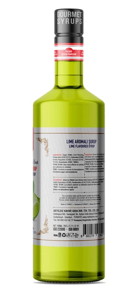 Nish Yeşil Lime Aromalı  Şurup 700 ML - P - Resim 2