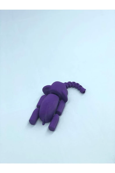 3d Hareketli Oyuncak Fil & Dekor - Mor - 5