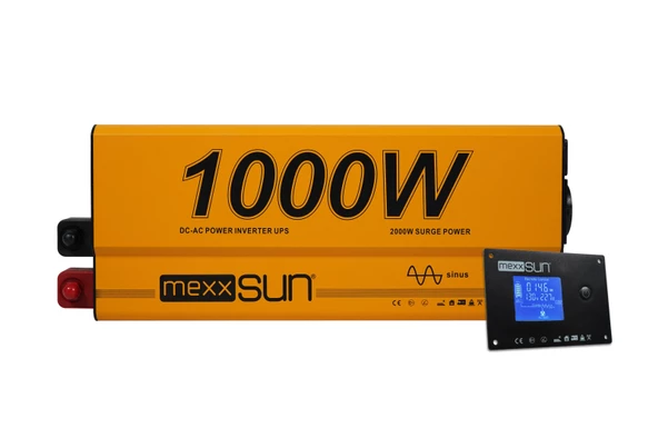 Mexxsun Tam Sinüs UPS (Remote Ekran) 12V 1000W