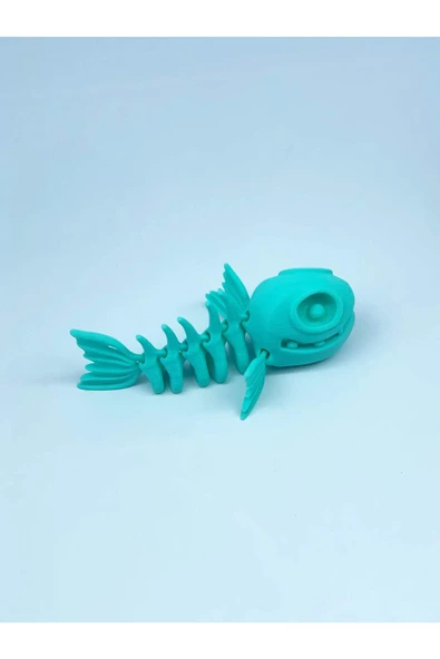 3d Hareketli Balık Figürlü Oyuncak - Turkuaz - Resim 4