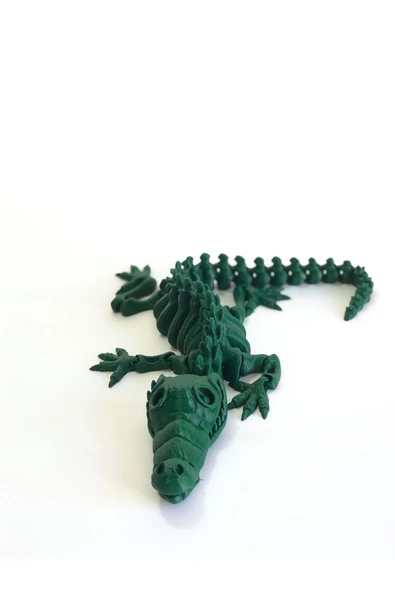 3d Hareketli Iskelet Timsah Figürlü Oyuncak - Yeşil - 2