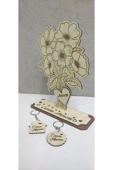 Dekoratif Annelergünühediye buket  obje - 3