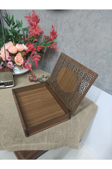 Ahsap Selçuklu Tasarım Hediye Kutusu A4 boyut - 2