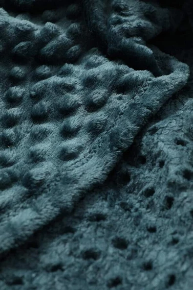 PEARLY PETROL MAVİ ÇİFT KİŞİLİK TOMURCUK SOFT BATTANİYE MERİNOS - 2