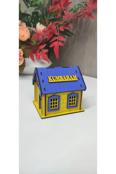 Ahşap fanatik ev kumbara küçük Ev&ofis - Resim 2