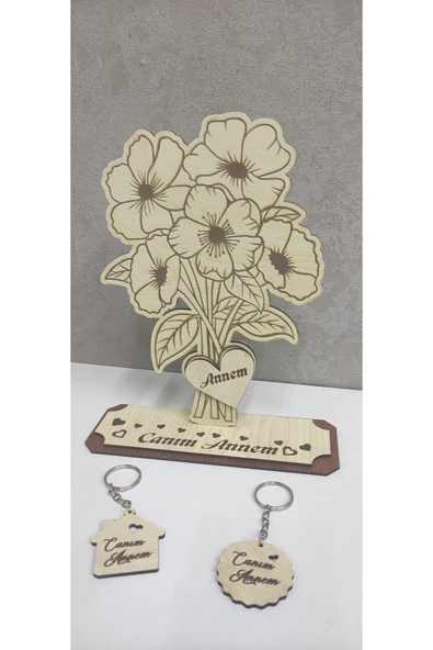 Dekoratif Annelergünühediye buket obje - 2