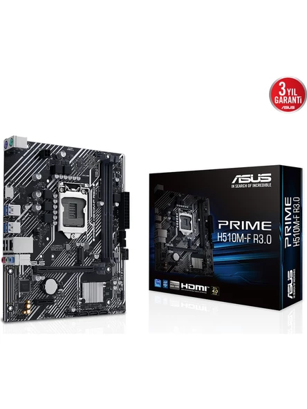 Asus Prime H510M-F R3.0 Intel LGA1200 DDR4 Micro ATX Anakart