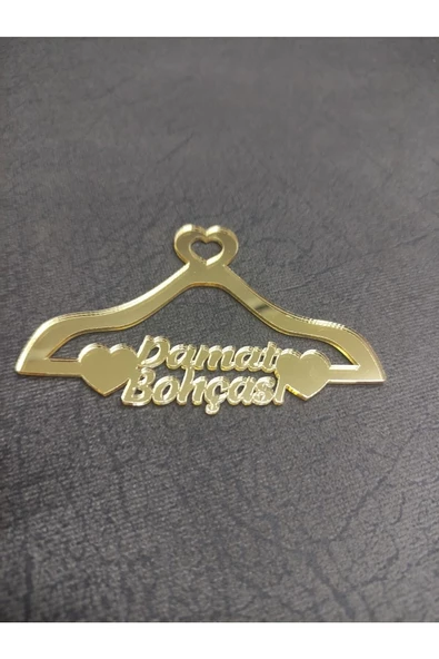 Pleksi Gold Damat Bohçası Süsü Yazısı 5li Paket - 3