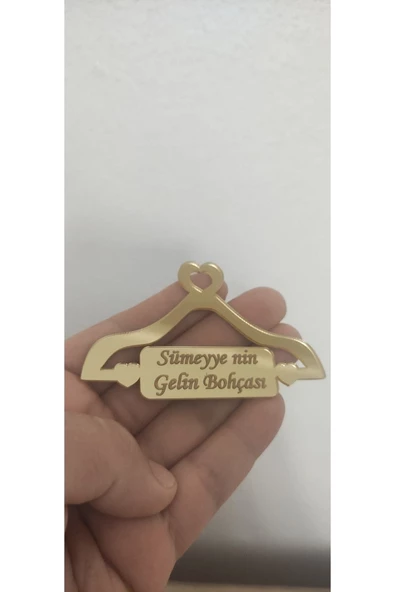 isme özel Gold gelin bohçası yazısı 5li paket - 3