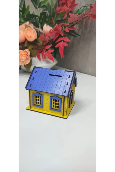 Ahşap fanatik ev kumbara küçük Ev&ofis - Resim 3