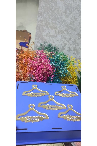 Pleksi Gold Damat Bohçası Süsü Yazısı 5li Paket - 4