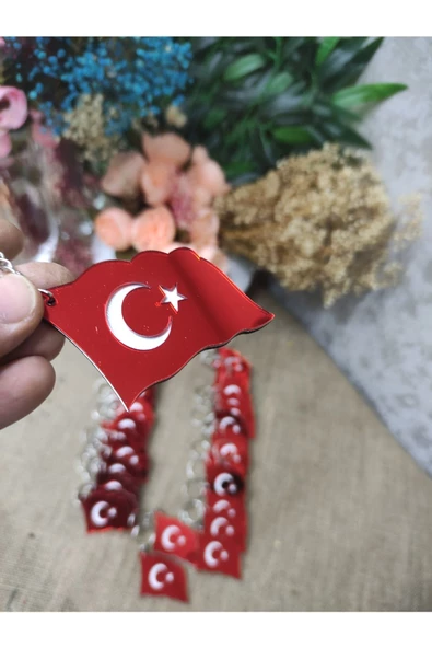 Bayrak Anahtarlık Pleksi 10 Adet - 4