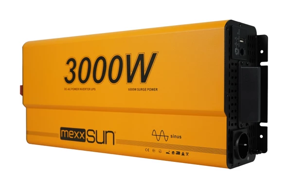 Mexxsun Tam Sinüs UPS (Remote Ekran) 12V 3000W - 2