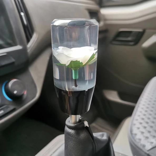 Vites topuzu beyaz çiçek görünümlü 10 cm / ICVI217 ürün görseli