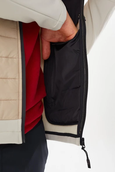 Exuma 2411156-BEİ Erkek Softshell Ceket - Resim 7