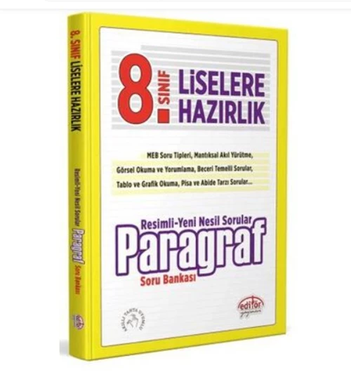 Editör 8.Sınıf Resimli Paragraf Soru Bankası