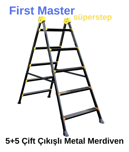 ERC First Master Superstep 5+5 Çift Çıkışlı Metal Merdiven