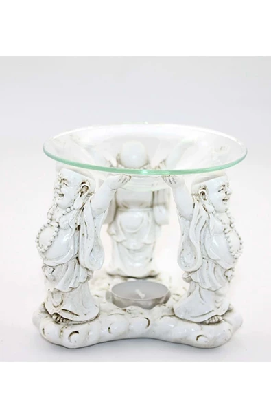 Buhardanlık Buda Budha Seramik Cam Buhurdanlık - Resim 2