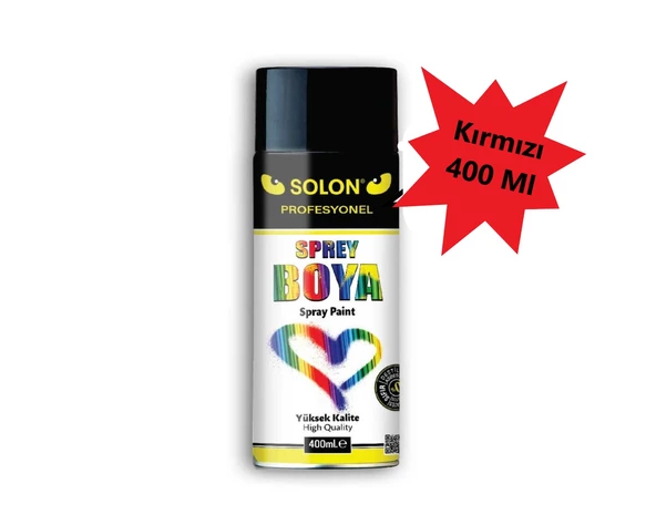 5 Adet Sprey Boya Bayrak Kırmızı, 400 Ml - 2