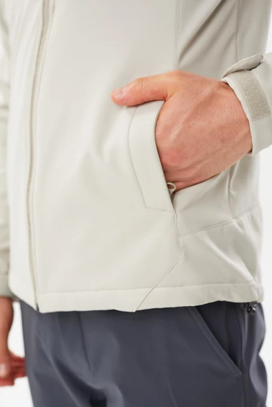 Exuma 2411156-BEİ Erkek Softshell Ceket - Resim 9