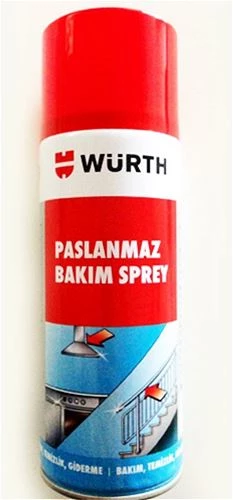 Würth Paslanmaz Çelik İnox Bakım Spreyi Ankastre Parlatıcı Sprey 400 Ml.