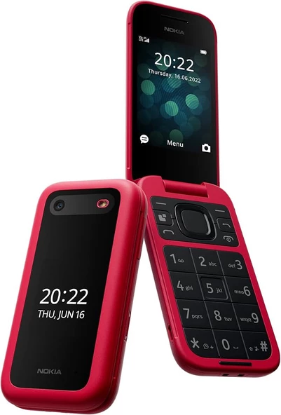 NOKİA 2760 TUŞLU KAPAKLI CEP TELEFONU KIRMIZI - 1