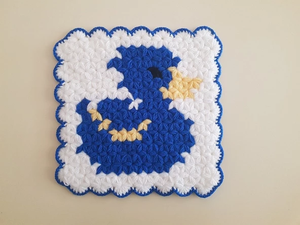 Banyo Bebek el örme lifi Yün Çirkin Ördek Desenli Takım FB - 2