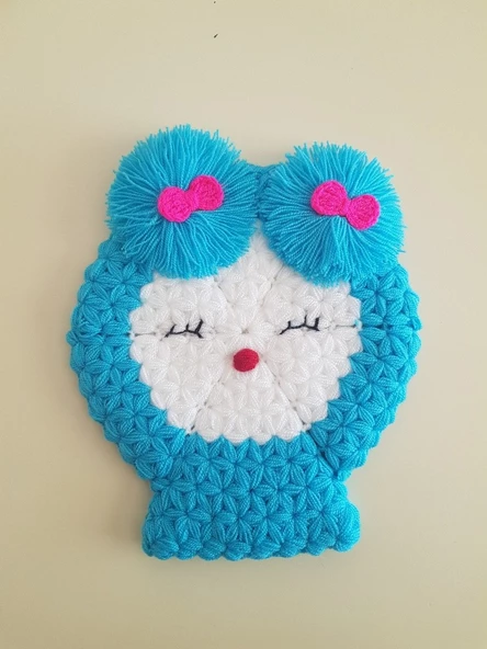 BANYO PONPONLU KIZ BEBEK / ÇOCUK KESE LİFİ KESELİ