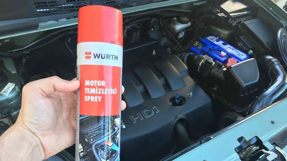 Würth Hızlı Motor Temizleme Sprey 500 ML Su Gerektirmez. - Resim 2