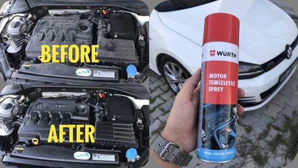 Würth Hızlı Motor Temizleme Sprey 500 ML Su Gerektirmez. - Resim 3